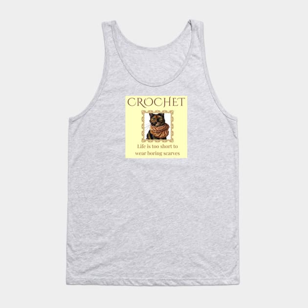 Crochet - Life is Too Short Tank Top by Ivy Lark - Write Your Life